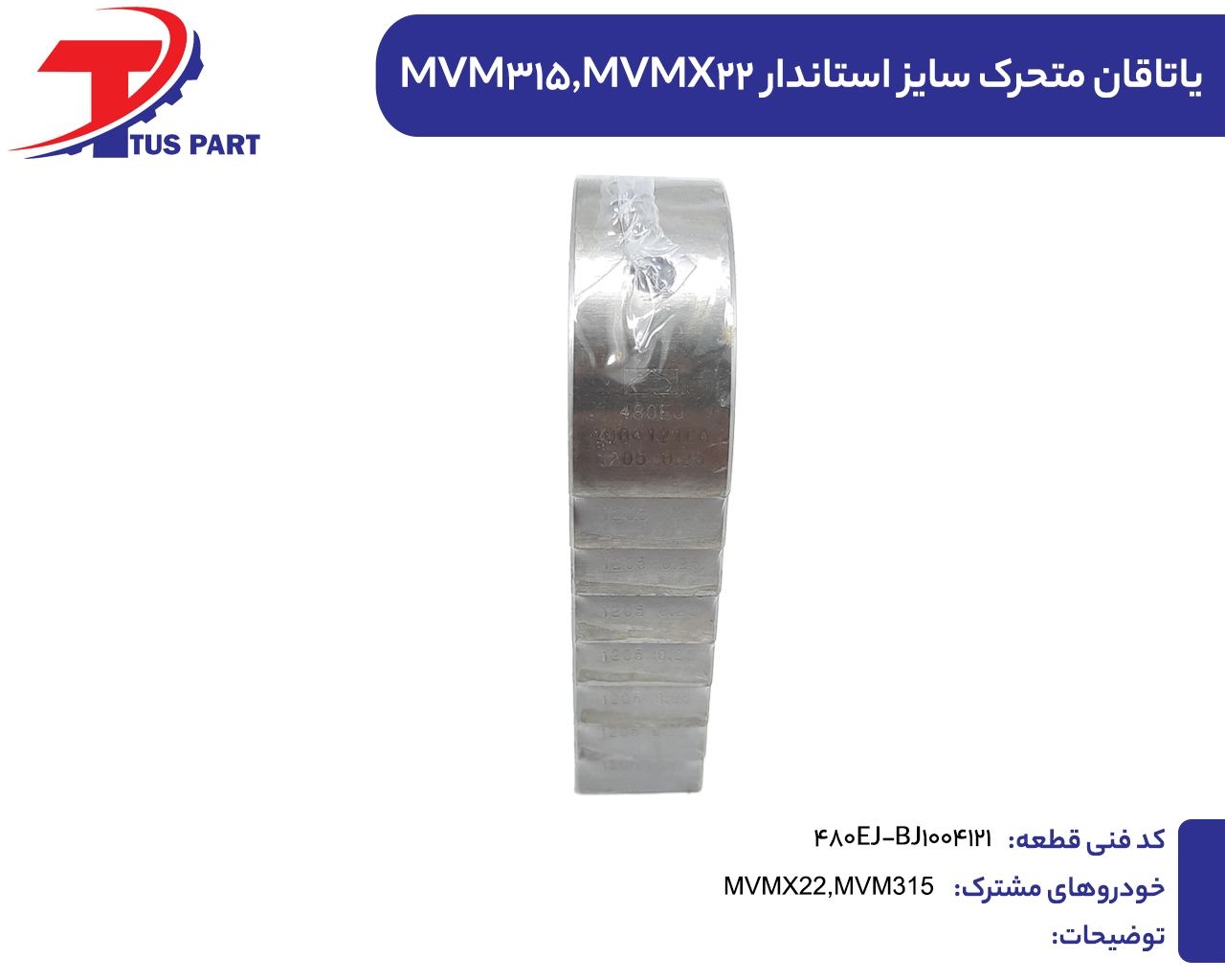 یاتاقان متحرک سایز استاندارد315و ایکس22